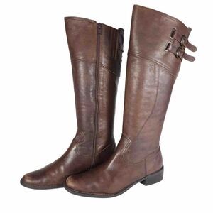 Matisse Women’s Trooper US 8M Brown Leather Side Zip Buckle Tall Riding Boots